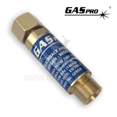 GASpro Flashback Arrestor OXY Regulator End