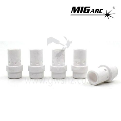 Binzel Style Gas Diffuser White Ceramic MB36 (5/Pkt)