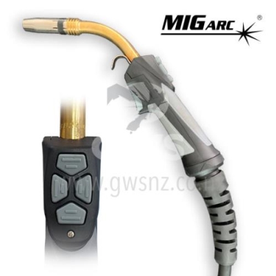 Binzel Style Black Handle Mig Torch Up/Down