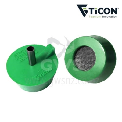 Ticon Silicon 3" Tube Green Purge Plug (Pair)