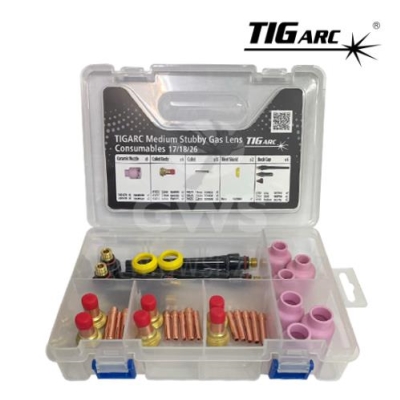 TIGarc Medium Stubby Series Gas Lens Kit 1.6/2.4/3.2mm