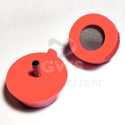 Ticon Silicon 1" Tube Orange Purge Plug (Pair)