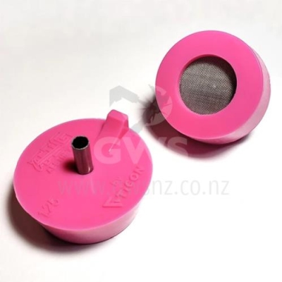 Ticon Silicon 1.25" Tube Pink Purge Plug (Pair)