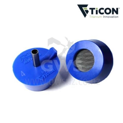 Ticon Silicon 4" Tube Blue Purge Plug (Pair)