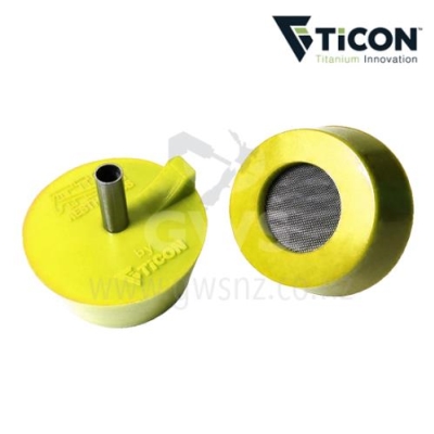 Ticon Silicon 2.5" Tube Yellow Purge Plug  (Pair)