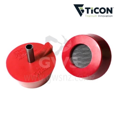 Ticon Silicon 2" Tube Red Purge Plug (Pair)