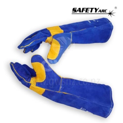 MIGarc Gloves Blue & Gold Welding Gauntlet 40cm XL (6/Pkt)