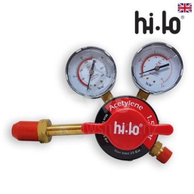 Hilo Regulator Acet Twin Gauge 2 Stage Gas Saver